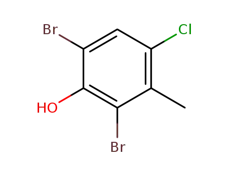 Molecular Structure of 287929-21-9 (2,6-dibromo-4-chloro-5-methylphenol)