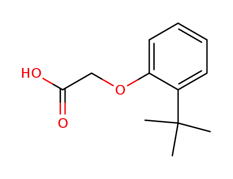 Molecular Structure of 19271-90-0 ((2-TERT-BUTYLPHENOXY)ACETIC ACID)