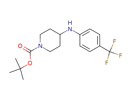 Molecular Structure of 401565-92-2 (1-BOC-4-(4-TRIFLUOROMETHYL-PHENYLAMINO)-PIPERIDINE)