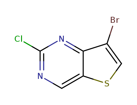 Thieno[3,2-d]pyrimidine, 7-bromo-2-chloro-