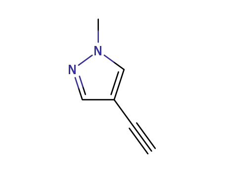 Molecular Structure of 39806-89-8 (4-ethynyl-1-Methyl-1-H-pyrazole)
