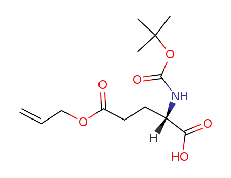 Molecular Structure of 132286-79-4 (Boc-L-glutamic acid γ-allyl ester)