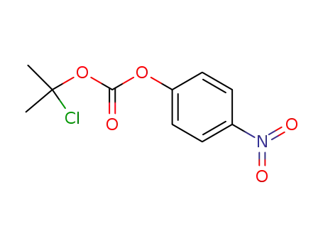 Molecular Structure of 179419-26-2 (Carbonic acid, 1-chloro-1-methylethyl 4-nitrophenyl ester)