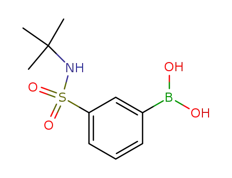 Molecular Structure of 221290-14-8 (3-(TERT-BUTYLAMINOSULPHONYL)BENZENEBORONIC ACID)