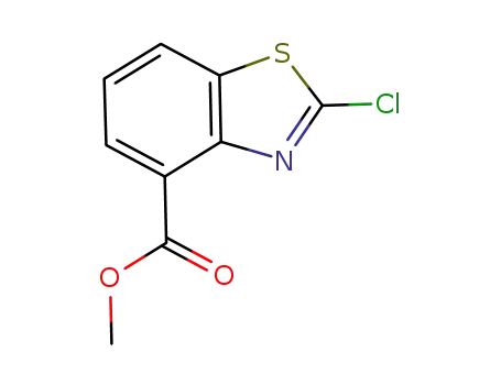 Molecular Structure of 1208225-86-8 (Methyl 2-chlorobenzo[d]thiazole-4-carboxylate)