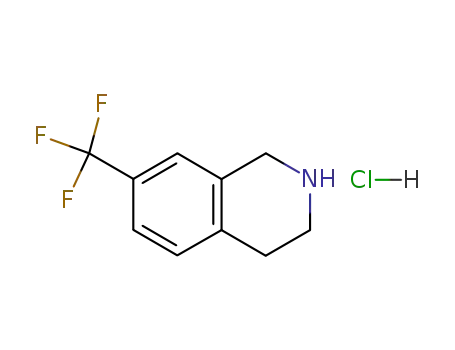 Molecular Structure of 220247-87-0 (7-TRIFLUOROMETHYL-1,2,3,4-TETRAHYDRO-ISOQUINOLINE HYDROCHLORIDE)