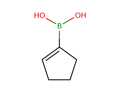 Molecular Structure of 850036-28-1 (CYCLOPENTEN-1-YLBORONIC ACID)
