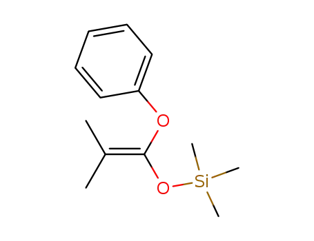 Molecular Structure of 120615-54-5 (Silane, trimethyl[(2-methyl-1-phenoxy-1-propenyl)oxy]-)