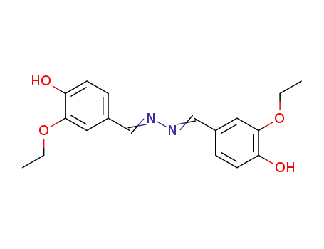 Molecular Structure of 28076-03-1 (2-ethoxy-4-({2-[(Z)-(3-ethoxy-4-oxocyclohexa-2,5-dien-1-ylidene)methyl]hydrazino}methylidene)cyclohexa-2,5-dien-1-one)