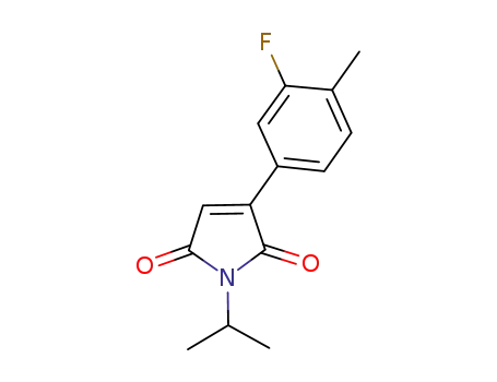 1H-Pyrrole-2,5-dione, 3-(3-fluoro-4-methylphenyl)-1-(1-methylethyl)-