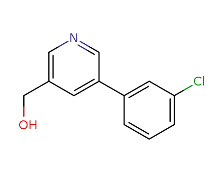 Molecular Structure of 887973-96-8 ([5-(3-CHLOROPHENYL)PYRIDIN-3-YL]METHANOL)