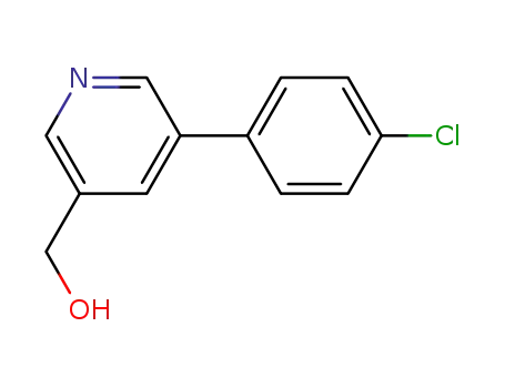 Molecular Structure of 887974-02-9 ([5-(4-CHLOROPHENYL)PYRIDIN-3-YL]METHANOL)