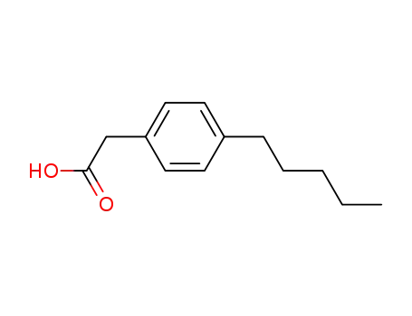 Molecular Structure of 14377-21-0 (4-Pentylphenyl acetic acid)