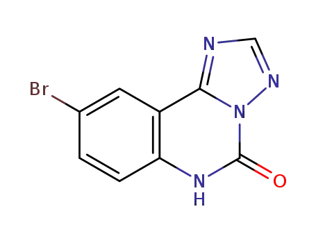 Molecular Structure of 882517-92-2 (9-Bromo-6H-[1,2,4]triazolo[1,5-c]quinazolin-5-one)