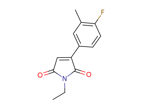 1H-Pyrrole-2,5-dione, 1-ethyl-3-(4-fluoro-3-methylphenyl)-