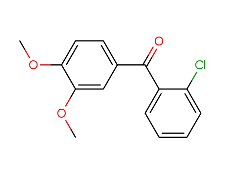 Molecular Structure of 34702-00-6 (2-CHLORO-3',4'-DIMETHOXYBENZOPHENONE)