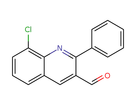 Molecular Structure of 1362850-80-3 (8-chloro-2-phenylquinoline-3-carbaldehyde)