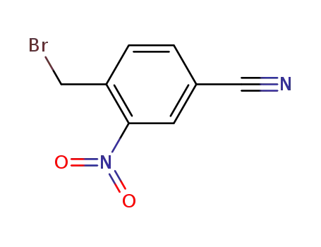 Molecular Structure of 223512-70-7 (Benzonitrile, 4-(bromomethyl)-3-nitro-)