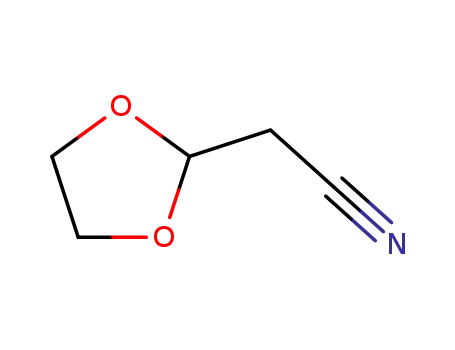 Molecular Structure of 26118-19-4 (2-(Cyanomethyl)-1,3-dioxolane)