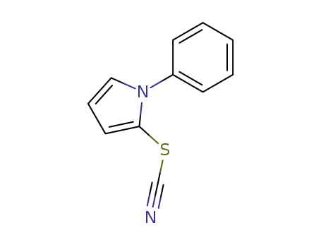 Molecular Structure of 87573-96-4 (N-phenyl-2-thiocyanato-1-pyrrole)