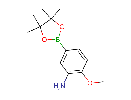 1000339-10-5,2-Methoxy-5-(4,4,5,5-Tetramethyl-1,3,2-Dioxaborolan-2-Yl)Aniline,BENZENAMINE,2-METHOXY-5-(4,4,5,5-TETRAMETHYL-1,3,2-DIOXABOROLAN-2-YL);I01-8994;