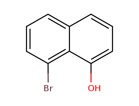 Molecular Structure of 62456-32-0 (1-Hydroxy-8-bromonaphthalene)