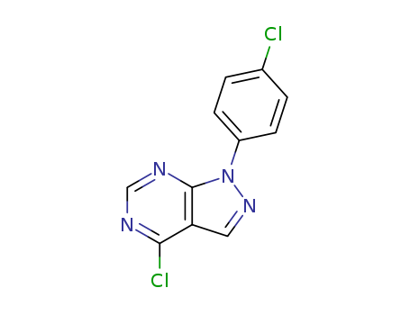 1H-Pyrazolo[3,4-d]pyrimidine,4-chloro-1-(4-chlorophenyl)-