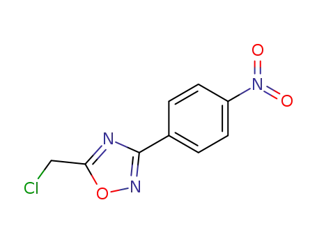 Molecular Structure of 57611-19-5 (5-CHLOROMETHYL-3-(4-NITRO-PHENYL)-[1,2,4]OXADIAZOLE)