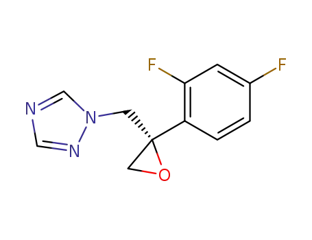 Molecular Structure of 141113-42-0 (1H-1,2,4-TRIAZOLE, 1-[[(2S)-2-(2,4-DIFLUOROPHENYL)OXIRANYL]METHYL]-)