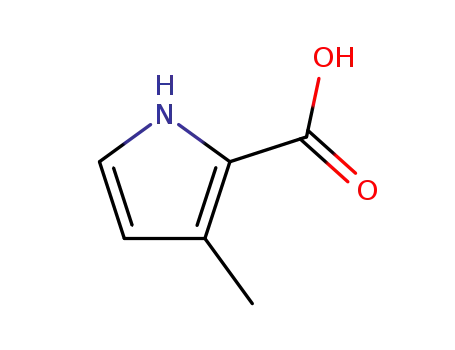 Molecular Structure of 90724-57-5 (Pyrrole-2-carboxylic acid, 3-methyl- (6CI,7CI))