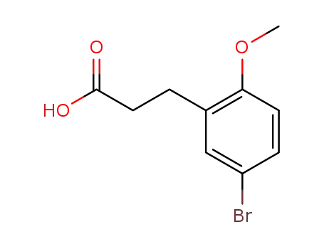 Molecular Structure of 82547-30-6 (3-(5-BROMO-2-METHOXYPHENYL)PROPANOIC ACID)