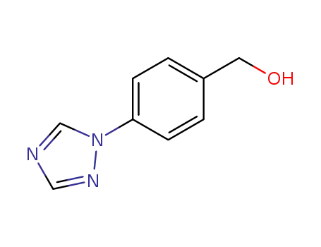 Molecular Structure of 143426-50-0 ([4-(1H-1,2,4-Triazol-1-yl)phenyl]methanol)