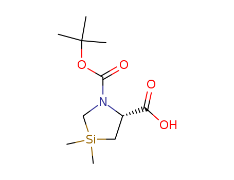 (R)-1-(tert-butoxycarbonyl)-3,3-dimethyl-1,3-azasilolidine-5-carboxylic acid