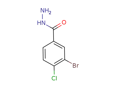 Molecular Structure of 148993-18-4 (3-BROMO-4-CHLOROBENZHYDRAZIDE)