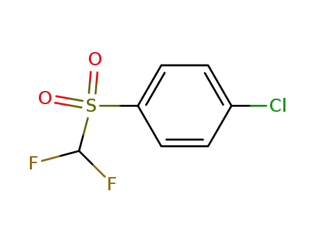 Molecular Structure of 2488-53-1 (4-(DIFLUOROMETHYLSULFONYL)CHLOROBENZENE)