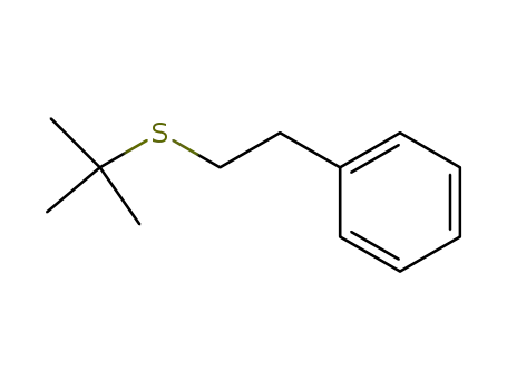 Molecular Structure of 62252-51-1 (Benzene, [2-[(1,1-dimethylethyl)thio]ethyl]-)