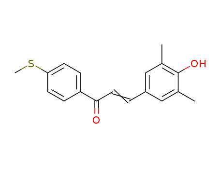 2-Propen-1-one,
3-(4-hydroxy-3,5-dimethylphenyl)-1-[4-(methylthio)phenyl]-(824932-89-0)