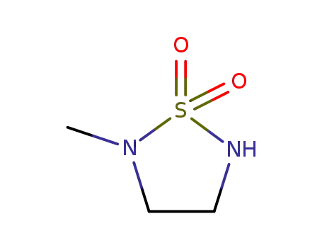 Molecular Structure of 67104-97-6 (2-METHYL-[1,2,5]THIADIAZOLIDINE 1,1-DIOXIDE)