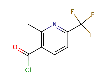 Molecular Structure of 261635-98-7 (2-METHYL-6-(TRIFLUOROMETHYL)PYRIDINE-3-CARBONYL CHLORIDE)