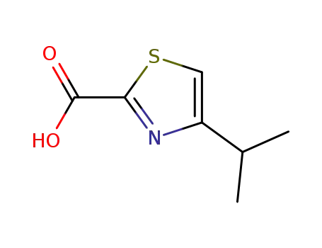 Molecular Structure of 300831-06-5 (4-Isopropylthiazole-2-carboxylic acid)
