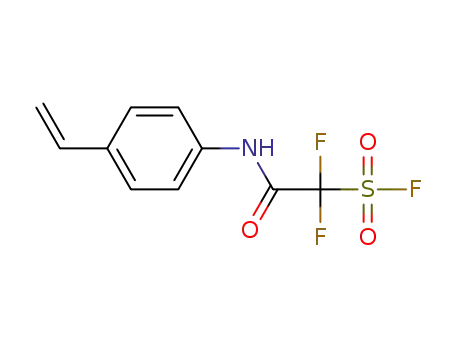 Molecular Structure of 1402074-25-2 (1,1-difluoro-2-oxo-2-(4-vinylphenylamino)-1-ethanesulfonyl fluoride)