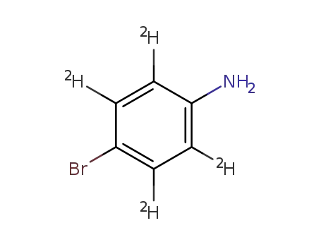 Molecular Structure of 61357-76-4 (4-BROMOANILINE-2,3,5,6-D4)