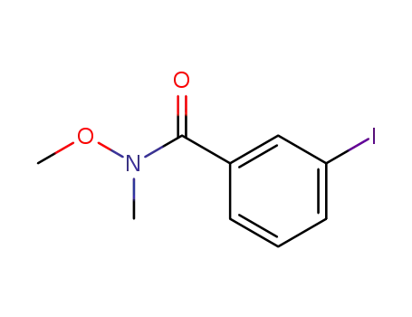 Molecular Structure of 170282-53-8 (Benzamide, 3-iodo-N-methoxy-N-methyl-)