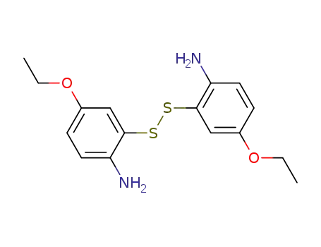 Molecular Structure of 34250-62-9 (Benzenamine, 2,2'-dithiobis[4-ethoxy-)