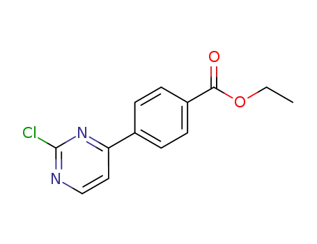Molecular Structure of 499195-60-7 (ethyl 4-(2-chloropyrimidin-4-yl)benzoate)