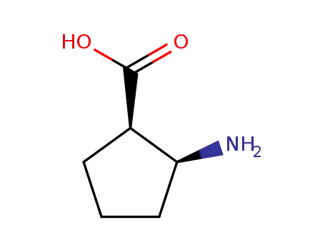Molecular Structure of 122672-46-2 ((1R,2S)-2-Aminocyclopentanecarboxylic acid)