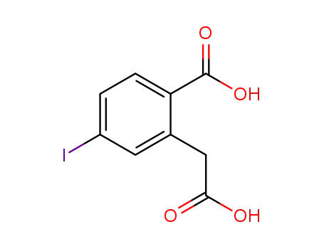 Molecular Structure of 1354742-59-8 (2-(carboxymethyl)-4-iodobenzoic acid)