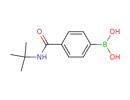 Molecular Structure of 850568-14-8 (4-(TERT-BUTYLAMINOCARBONYL)PHENYLBORONIC ACID)