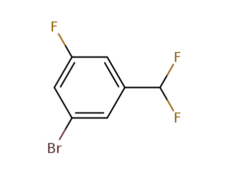 Molecular Structure of 627526-90-3 (1-BROMO-3-DIFLUOROMETHYL-5-FLUOROBENZENE)