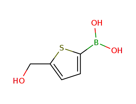 Molecular Structure of 338454-45-8 (5-Hydroxymethylthiophene-2-boronic acid)
